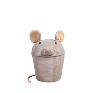 Panier de rangement décoratif en coton mélangé pour décor de chambre d'enfant - Product Image 1