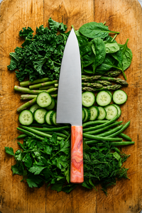 Couteau de chef artisanal en acier inoxydable avec manche en résine et étui en cuir, couteau d'extérieur - Product Image 4