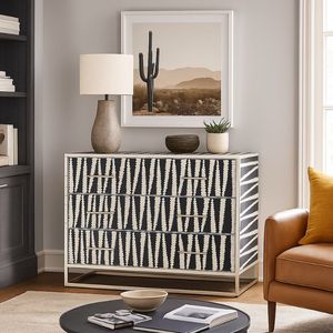 Commode en bois massif avec incrustations en os, de qualité supérieure, fabriquée à la main, pour maisons de luxe - Product Image 2