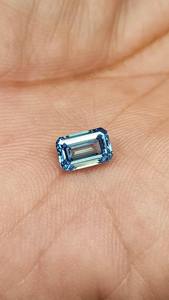 Diamante de 0.50 Ct, corte esmeralda, color azul elegante, cultivado en laboratorio, para la elaboración de anillos, certificado por IGI, diamantes sueltos, todos los tamaños disponibles. - Product Image 6