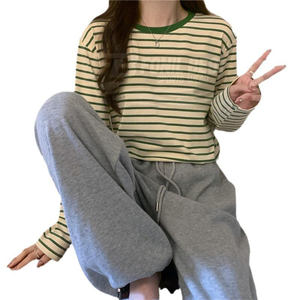 Chemises décontractées pour femmes, coupe ample, col rond, manches courtes, tissées, écologiques, respirantes, séchage rapide, en polyester, OEM - Product Image 6