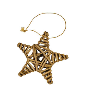 100% Natural Rattan <b>Christmas</b> Decorations – Handmade Woven Holiday Ornaments - Product Image 6