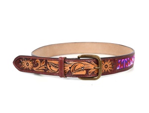 Ceinture décontractée tendance pour homme en cuir véritable avec boucle en alliage en forme de D, robuste, haute résistance, motif uni, longueur personnalisable - Product Image 4