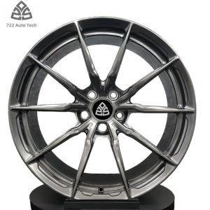 722Auto T6 Monoblock 20x9 <span class=keywords><strong>10</strong></span> radios cóncavos profundos negro brillante 5x112 JWL para Mercedes S63 AMG - Product Image 1