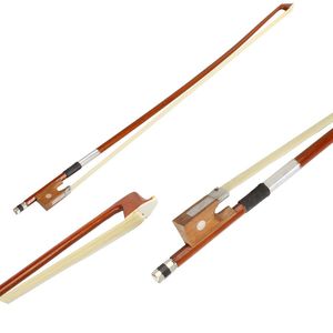 Arco per violino 1/8 con attacco in ebano, rivestimento in PVC metallico marrone, finitura opaca, tipo Touch Control - Product Image 1