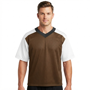 Men's Mesh V-Neck Lacrosse Jersey Short Sleeve Customized Mesh Lacrosse Jerseys Premium Mesh Lacrosse Jerseys for Team Sports - Product Image 1