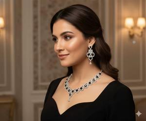 Conjunto de Collar y Pendientes Tribales de Latón Hechos a Mano de Excelente Calidad para Mujer, Joyería de Moda Étnica para Festivales, Disponible para la Venta - Product Image 3