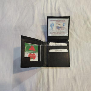 กระเป๋าสตางค์หนังของผู้ชาย,กระเป๋าใส่เงินขนาดเล็กทรงสลิมใหม่กระเป๋าสตางค์หนังพร้อมระบบ RFID - Product Image 3