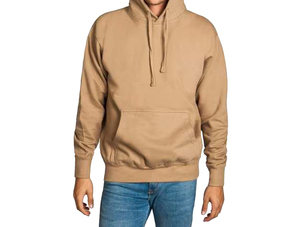 Men's Hooded <b>Sweatshirt</b> Set brown Solid Custom <b>Gym</b> Plus Size Men's Sleeve Pullover Hoodie Men's Fitted 100% Cotton - Product Image 1
