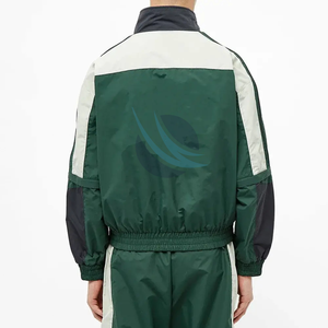 Chaqueta y pantalón de chándal cortavientos de alta calidad con logotipo personalizado, cremallera, 100% nailon, nuevo diseño, chándal extragrande para hombre - Product Image 2