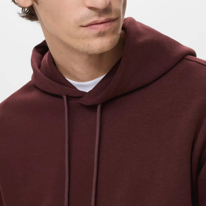 Sudadera con Capucha Color Granate Premium para Hombre, Suave, Gruesa, 100% Algodón, Estilo Casual Urbano, Ecológica, Impermeable, Cálida para Invierno - Product Image 5
