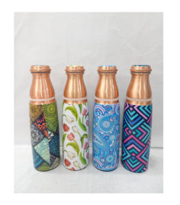 Eco-Friendly <b>Copper</b> <b>Water</b> <b>Bottle</b> with Leak-Proof Design and Ayurvedic Health Benefits - Product Image 3