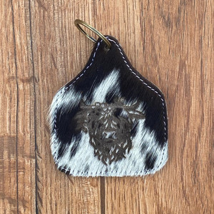 พวงกุญแจแกะสลักเลเซอร์หนังวัวแบบออกแบบได้ตามต้องการพวงกุญแจหนังแท้สุดหรูของขวัญส่งเสริมการขาย - Product Image 2