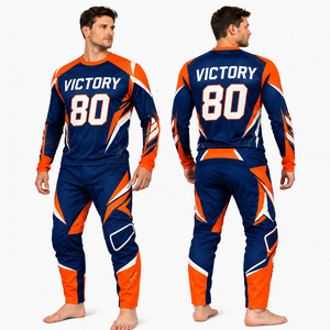 Custom Sublimated Motocross Jersey & Pants Set for Men OEM MX Dirt Bike Racing Gear Off <b>Road</b> Enduro Motorcycle Riding Apparel - Product Image 2