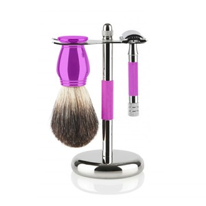 Shave Edge Fine House - El Mejor Set de Afeitado Premium con Cuchillas de Doble Filo, Brocha de Afeitar de Pelo de Piel de Ardilla Pura y Mango de Madera - Product Image 2