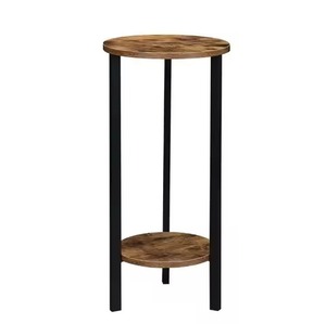 Moderno juego de estantes de madera para plantas de varios niveles, diseño minimalista moderno para uso en interiores con plantas verdes y velas, soporte de madera para plantas - Product Image 6