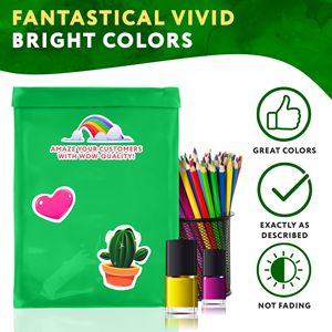 Confezione 500 14.5X19 pollici verde 2 Mil sacchetti di spedizione in polietilene impermeabili avvolti autosigillanti per abbigliamento - Product Image 6