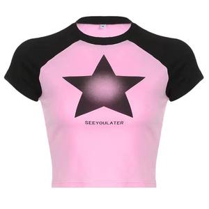 Camiseta Premium de Mujer a Rayas, Mezcla de Seda y Algodón, Ligera, 200g - Product Image 3