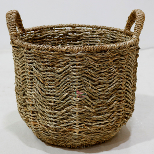 Wholesale Eco Friendly Natural <b>Seagrass</b> Storage <b>Basket</b> Set <b>Laundry</b> <b>Laundry</b> Handles - Product Image 5