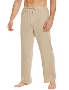 Pantalon de survêtement décontracté pour homme 2026, personnalisable avec logo, uni, avec poches, bas ouvert, pour athlétisme, yoga et course à pied - Product Image 3
