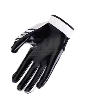 Guantes de Fútbol Americano de Cuero de Alta Calidad Hechos en Pakistán, Transpirables, con Correa de Muñeca Ajustable, Ajuste Cómodo, Cobertura Completa de la Mano - Product Image 4
