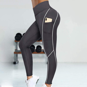 Leggings décontractés pour femmes, couleur unie, fabrication de qualité supérieure, prix de gros - Product Image 6