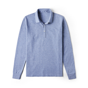 เสื้อโปโลถักไหมพรมสีพื้นเรียบง่าย สไตล์พื้นฐาน กระดุมติด ผ้าฝ้าย 100% แขนสั้น เสื้อสเวตเตอร์ผู้ชาย - Product Image 4
