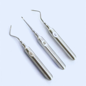 Elevador dental luxador de acero inoxidable, manual, mínimamente invasivo, curvo, para extracción de raíces, instrumento quirúrgico - Product Image 6