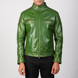 Veste d'hiver pour moto en PU véritable de qualité supérieure, écologique, col roulé, pour homme, taille standard - Product Image 5