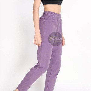 Pantalones de Vestir de Algodón Elástico de Cintura Alta y Pierna Ancha para Mujer, Pantalones Casuales de Oficina, Pantalones Rectos con Bolsillos - Product Image 3