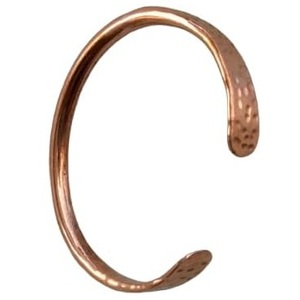 Wholesale Pure Copper Hand-Hammered Bracelet Classic Style Texture Minimalist Healing Jewelry for Sale - Product Image 1