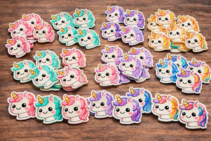 <b>Cute</b> Fantasy Horse Embroidered Iron On Patch Applique 100 Pcs Pack 10 Colors Available for Kids Clothes Bags DIY - Product Image 2