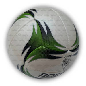 Balón de fútbol de alta retención de aire con logotipo personalizado de partido profesional, entrenamiento duradero para interiores/exteriores, fútbol clásico multimaterial - Product Image 2