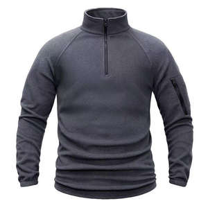 Unisex Quarter Zip Sports Jacket Breathable Long Sleeve Workout <b>Pullover</b> Track Jacket For <b>Men</b> Mid Layer Zip Long Sleeve Jacket - Product Image 5