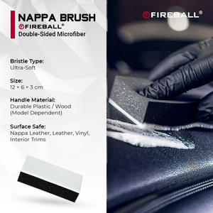 Cepillo Fireball Nappa, cepillo de cerdas suaves para una limpieza segura del cuero y el interior. Las cerdas ultra suaves proporcionan una limpieza sin rayones. - Product Image 3