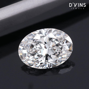 Diamantes D'vins, Color D, Claridad VS, 2 Quilates, Diamante Cultivado en Laboratorio CVD, Corte Ovalado, Relleno para Joyería - Product Image 3