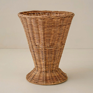 Handcrafted Rattan Floor <b>Vase</b> <b>Set</b> Large Woven Flower <b>Vase</b> Rustic Decorative Planter Accent Ideal For Living Room Home Decor - Product Image 3