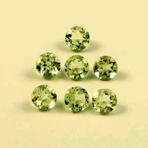 Piedra Preciosa Suelta de Amatista Verde Natural de 6x6 mm, Tallada y Calibrada, para Joyería, Calidad AAA++, Certificada por Terceros, Venta al Por Mayor - Product Image 1