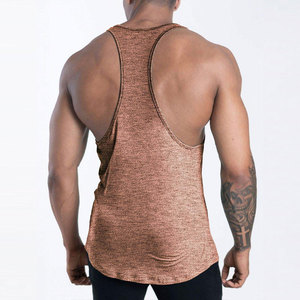 Camiseta sin mangas de punto transpirable de color sólido para hombre, cuello redondo, chaleco informal para entrenamiento físico - Product Image 5