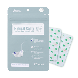 EZ Touch Natural Calm 12mm Hydrocolloid Acne Healing Patch - Tea <b>Tree</b> & Cica Soothing Invisible Pimple Patch Korea - Product Image 5
