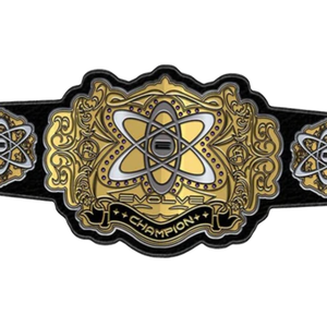 Cinturón de Campeonato Atómico Personalizable de Alta Calidad en Negro y Dorado, Cinturón Deportivo Personalizado, Edición de Coleccionista - Product Image 2