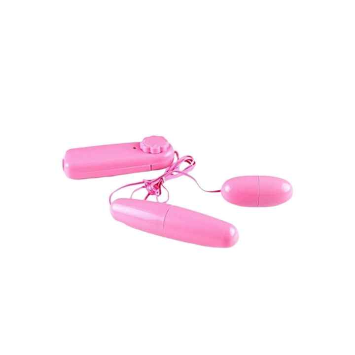 Double Pink Remote Control Egg Vibrator