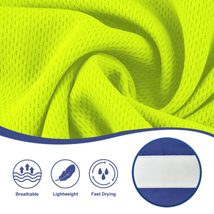 Camiseta de Trabajo Transpirable de Punto Estampado con Bolsillos, 100% Algodón, Manga Corta, Reflectante - Product Image 5