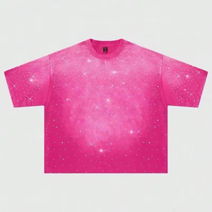 เสื้อยืดครอปประดับคริสตัลคุณภาพสูง งานสั่งทำพิเศษ บริการ OEM ระดับพรีเมียม เป็นมิตรต่อสิ่งแวดล้อม ป้องกันรังสียูวี น้ำหนัก 180 กรัม สไตล์สตรีทแฟชั่นสำหรับผู้ชาย - Product Image 4