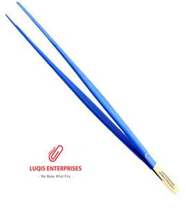 Pinzas quirúrgicas aisladas para coagulación de vasos sanguíneos con mandíbula dentada de carburo de tungsteno, instrumento médico quirúrgico - Product Image 4