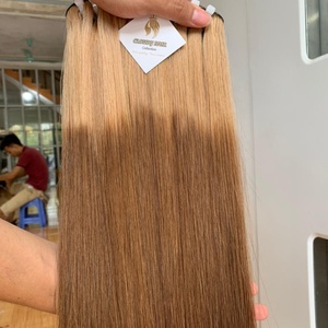 ผมตรงแบบ Bone Straight สีออมเบร 613 สีบลอนด์น้ำตาล  แบบเส้นต่อผมเวียดนามแท้  แบบ Double Drawn ผมตรงเนียนนุ่ม  ต่อผมแท้ - Product Image 1