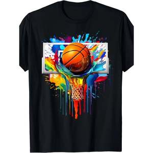 Camiseta Unisex de Algodón de Manga Corta con Cuello Redondo, Corte Regular, Informal, Estampada, Transpirable, Tejido de Punto Jersey, Logotipo Frontal Sublimado, 300g - Product Image 2