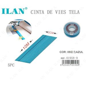 Nastro di tessuto ILAN 2 cm x 10 m blu per rifiniture e cuciture - Product Image 1