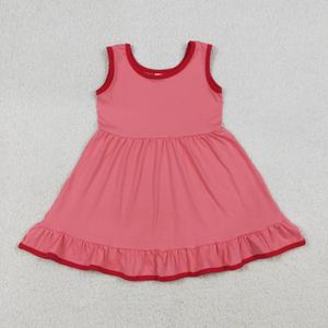 Vestidos de tela a cuadros con volantes para niñas, para el 4 de julio, vestido con volantes para bebés y niñas, 4 de julio - Product Image 4