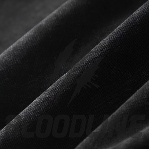 Sudadera con Capucha Unisex Bloodline, Tejida en Felpa, Color Sólido, Informal, 100% Algodón, Estilo Hip Hop, Secado Rápido y Transpirable, Negra - Product Image 3